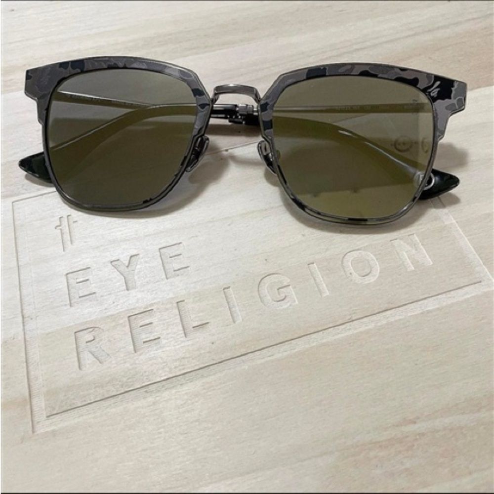 A Bathing Ape 13010 Bape Grey Camouflage Mirror Sunglasses